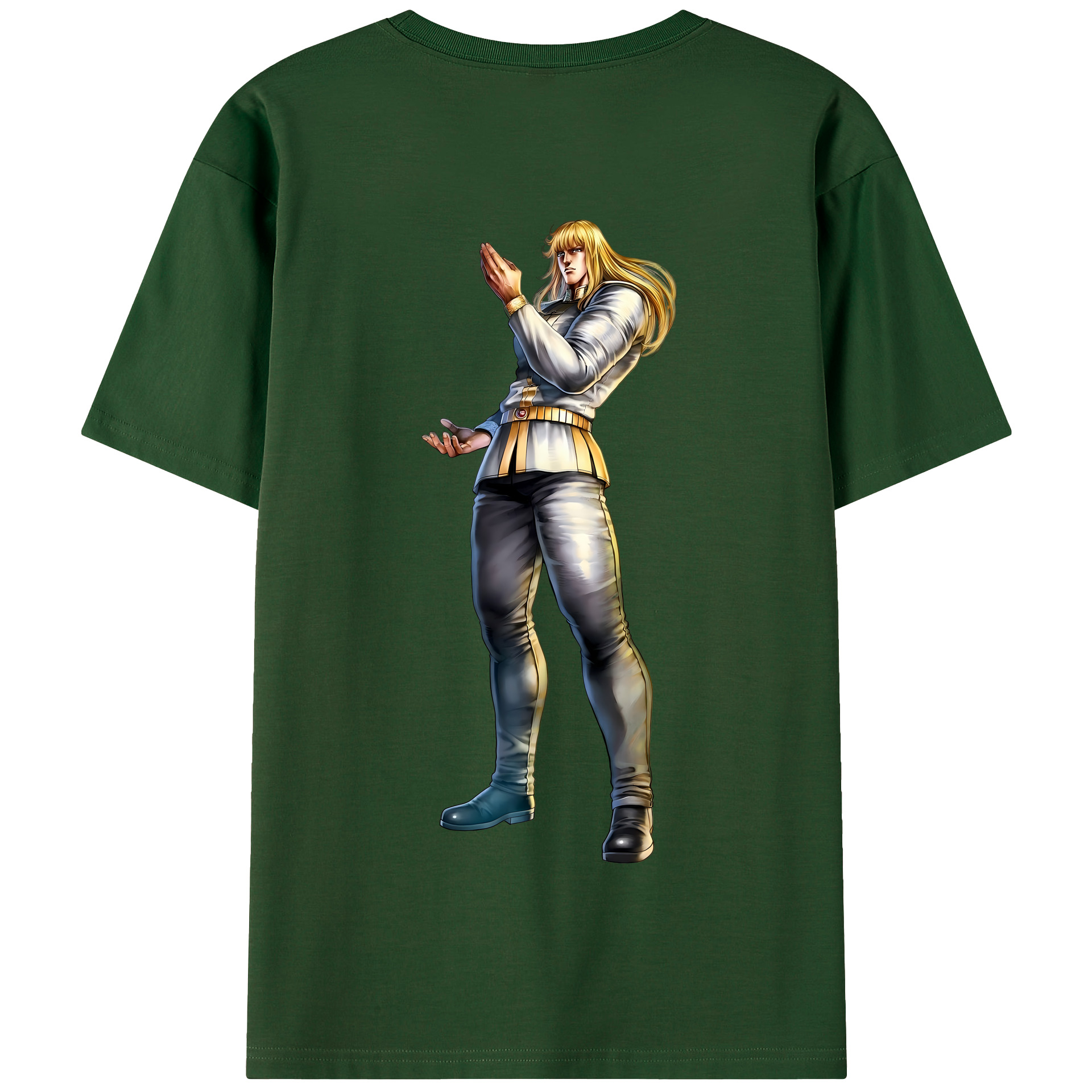 （画像用） 北斗の拳 Fist of the North Star 綿100％半袖Tシャツ（背面プリント）